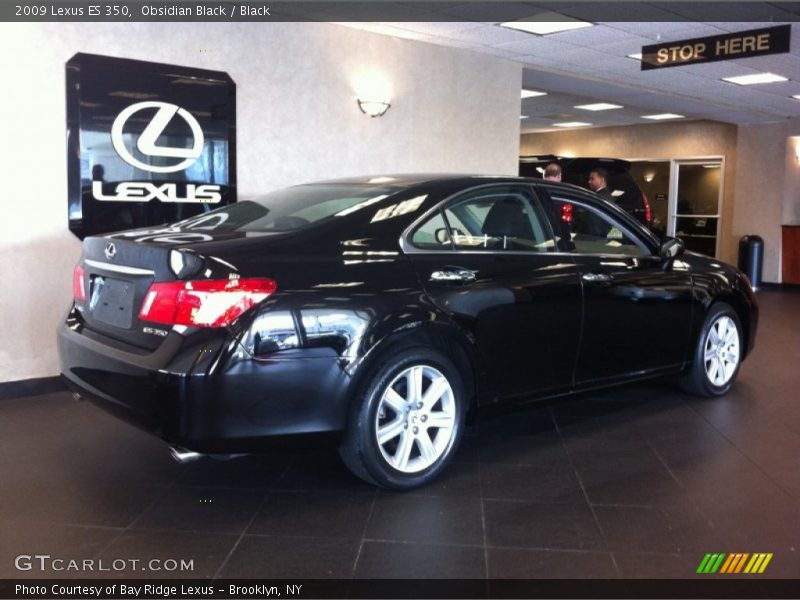 Obsidian Black / Black 2009 Lexus ES 350