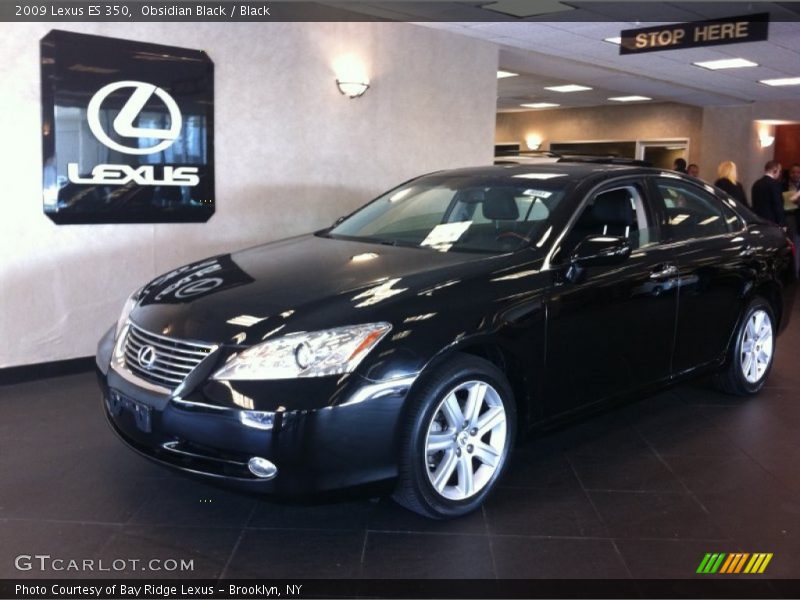Obsidian Black / Black 2009 Lexus ES 350