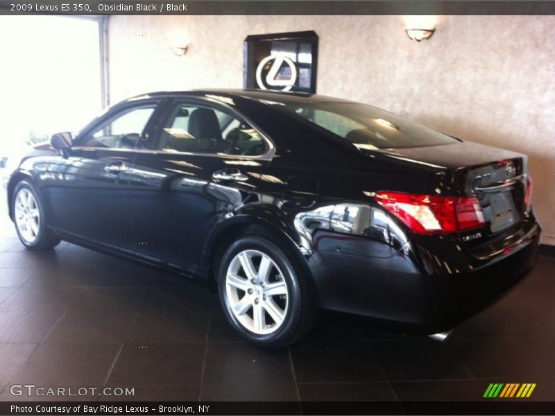 Obsidian Black / Black 2009 Lexus ES 350