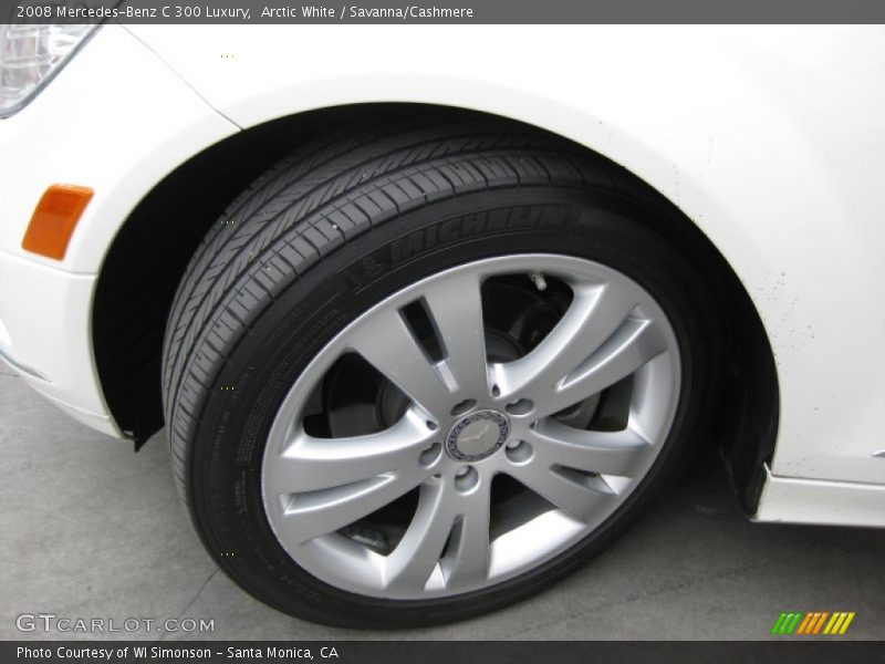 Arctic White / Savanna/Cashmere 2008 Mercedes-Benz C 300 Luxury