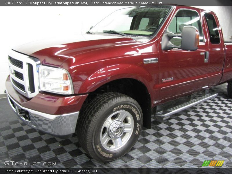Dark Toreador Red Metallic / Medium Flint 2007 Ford F350 Super Duty Lariat SuperCab 4x4