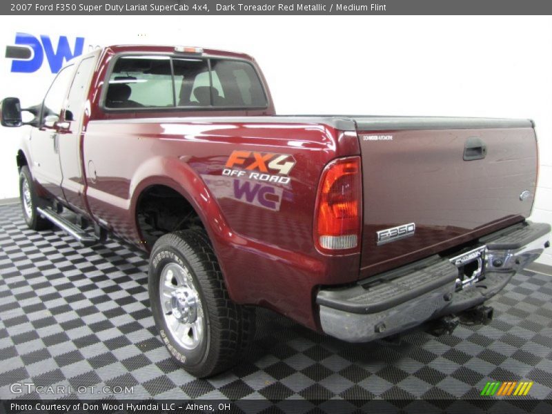 Dark Toreador Red Metallic / Medium Flint 2007 Ford F350 Super Duty Lariat SuperCab 4x4