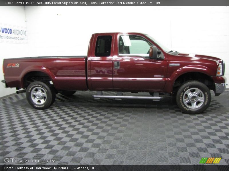 Dark Toreador Red Metallic / Medium Flint 2007 Ford F350 Super Duty Lariat SuperCab 4x4