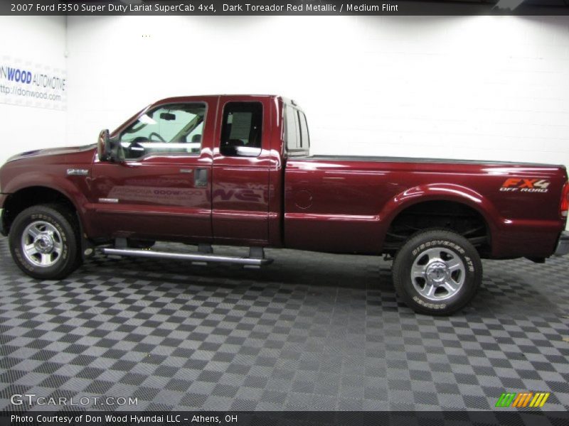 Dark Toreador Red Metallic / Medium Flint 2007 Ford F350 Super Duty Lariat SuperCab 4x4