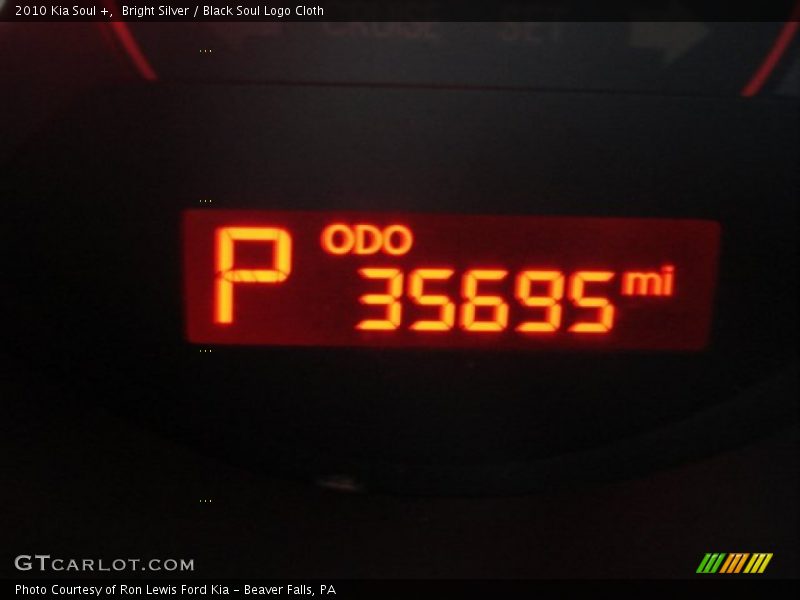 Bright Silver / Black Soul Logo Cloth 2010 Kia Soul +