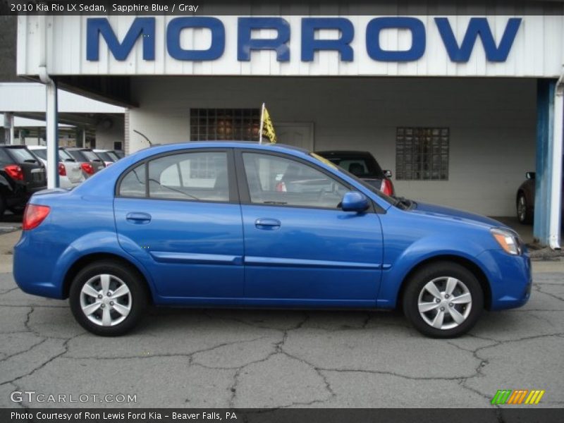 Sapphire Blue / Gray 2010 Kia Rio LX Sedan
