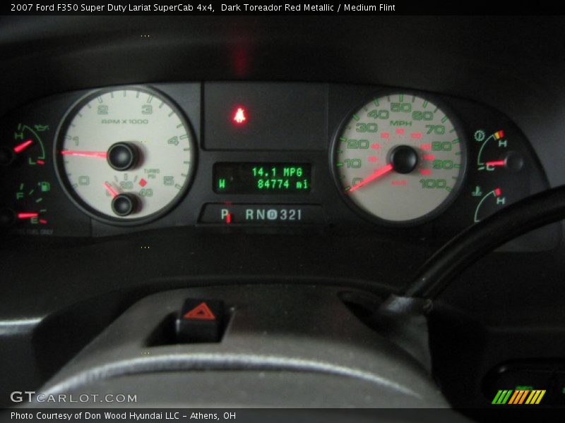 Dark Toreador Red Metallic / Medium Flint 2007 Ford F350 Super Duty Lariat SuperCab 4x4