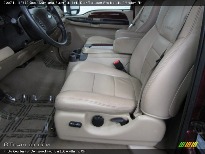  2007 F350 Super Duty Lariat SuperCab 4x4 Medium Flint Interior