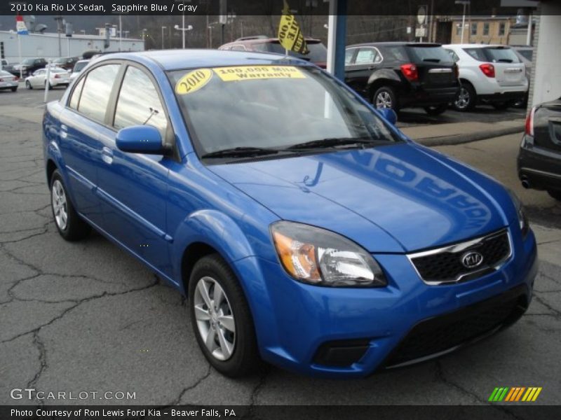 Front 3/4 View of 2010 Rio LX Sedan