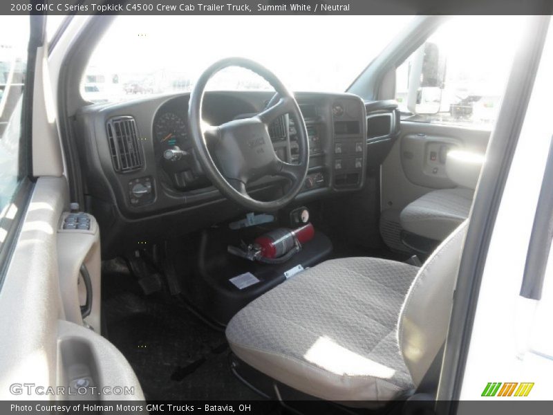 Summit White / Neutral 2008 GMC C Series Topkick C4500 Crew Cab Trailer Truck