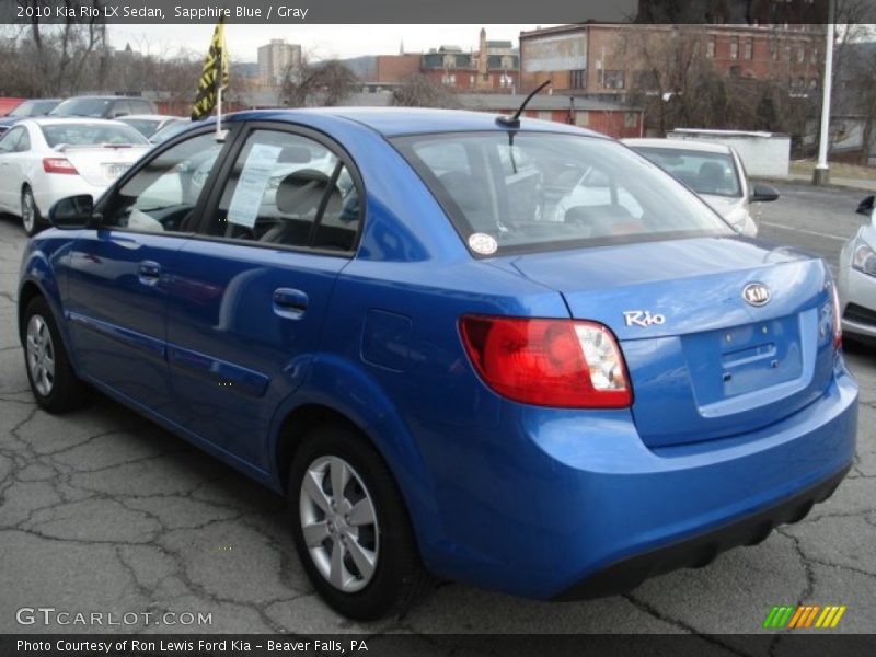Sapphire Blue / Gray 2010 Kia Rio LX Sedan