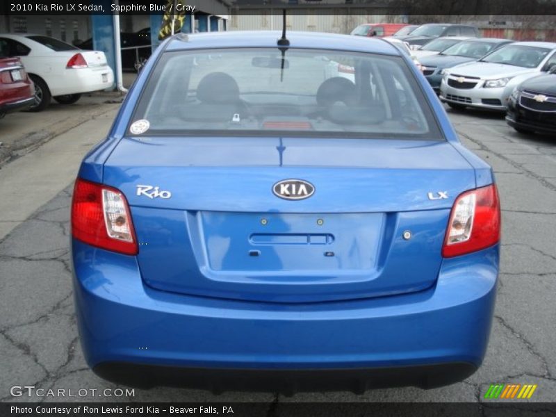 Sapphire Blue / Gray 2010 Kia Rio LX Sedan