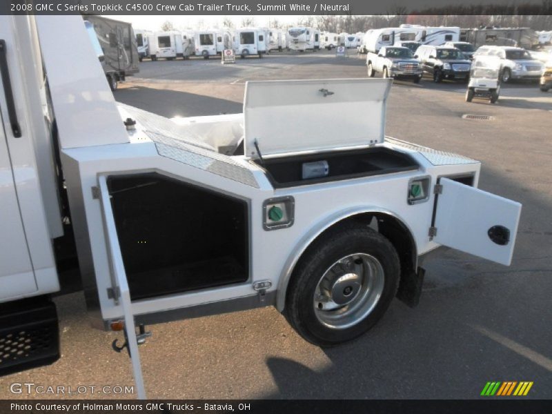 Summit White / Neutral 2008 GMC C Series Topkick C4500 Crew Cab Trailer Truck