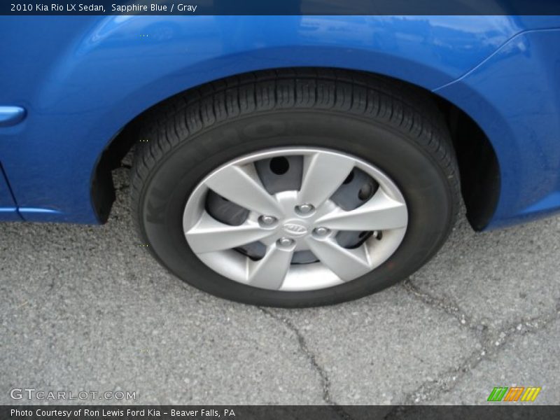 Sapphire Blue / Gray 2010 Kia Rio LX Sedan