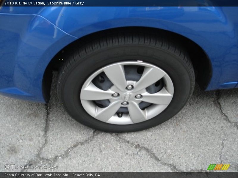 Sapphire Blue / Gray 2010 Kia Rio LX Sedan
