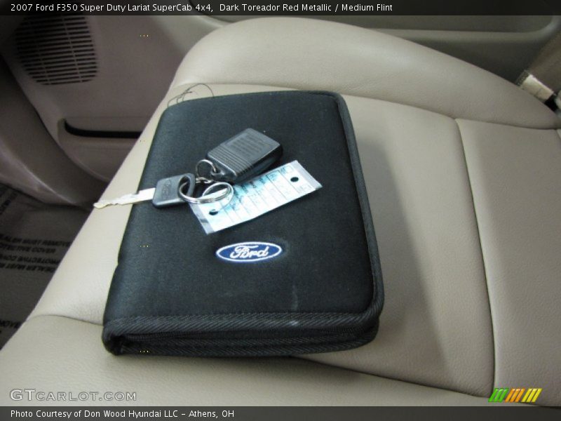 Dark Toreador Red Metallic / Medium Flint 2007 Ford F350 Super Duty Lariat SuperCab 4x4