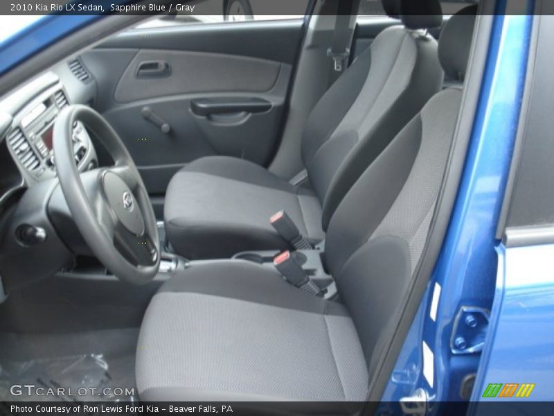  2010 Rio LX Sedan Gray Interior