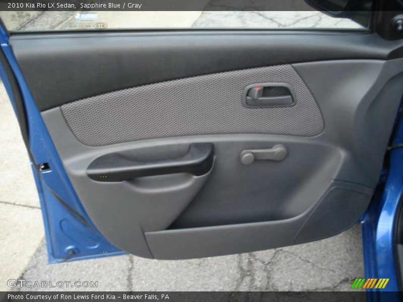 Sapphire Blue / Gray 2010 Kia Rio LX Sedan