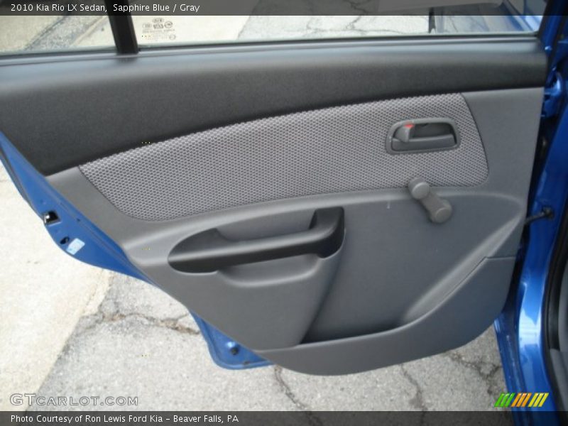 Sapphire Blue / Gray 2010 Kia Rio LX Sedan
