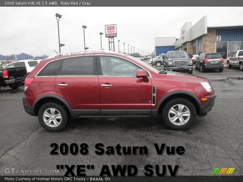 Ruby Red / Gray 2008 Saturn VUE XE 3.5 AWD