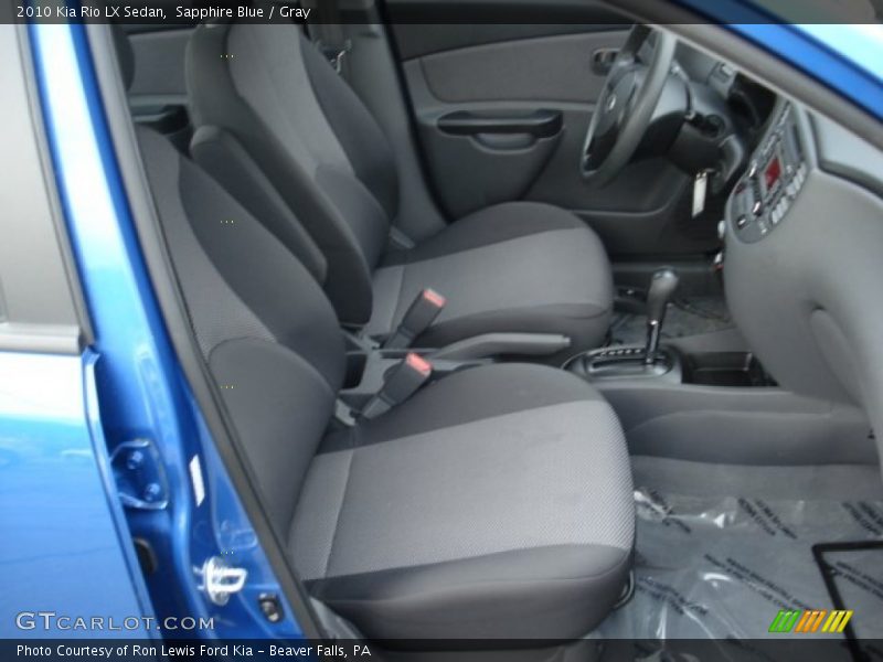 Sapphire Blue / Gray 2010 Kia Rio LX Sedan
