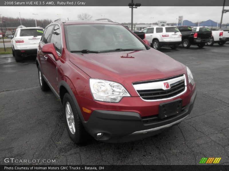Ruby Red / Gray 2008 Saturn VUE XE 3.5 AWD