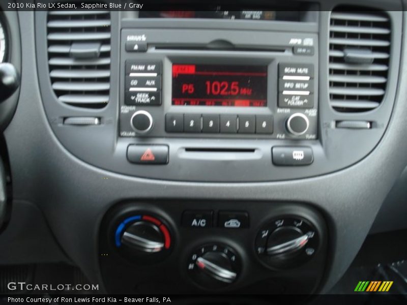 Sapphire Blue / Gray 2010 Kia Rio LX Sedan