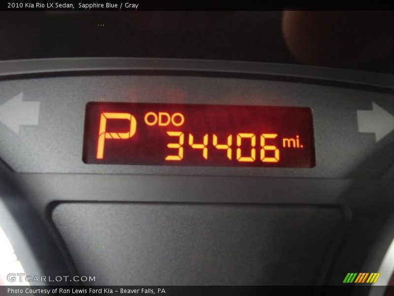 Sapphire Blue / Gray 2010 Kia Rio LX Sedan