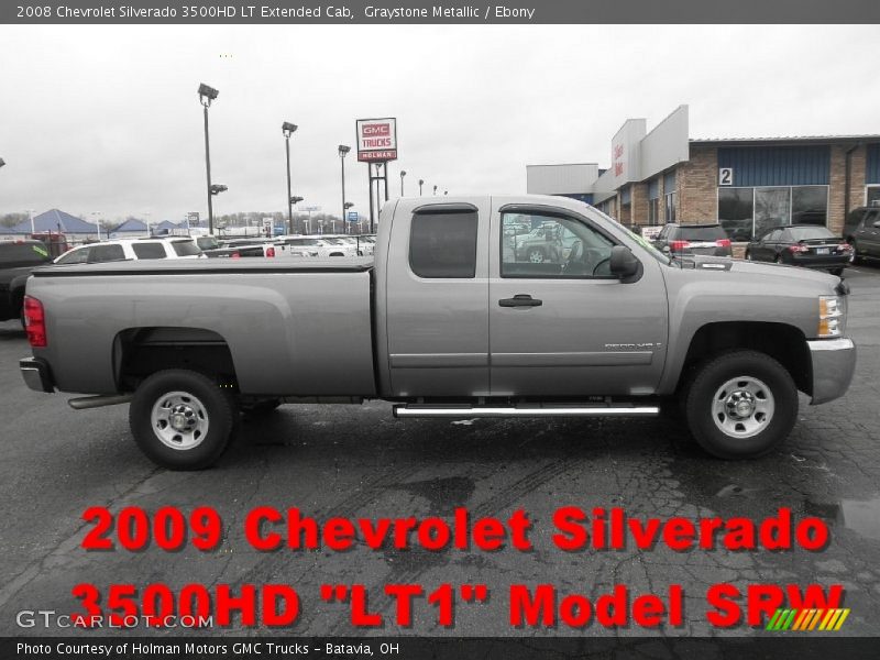Graystone Metallic / Ebony 2008 Chevrolet Silverado 3500HD LT Extended Cab