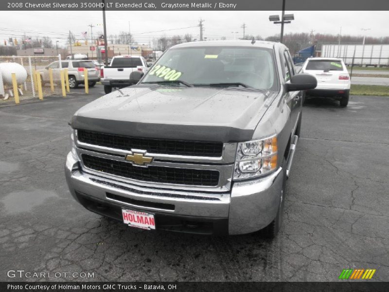 Graystone Metallic / Ebony 2008 Chevrolet Silverado 3500HD LT Extended Cab