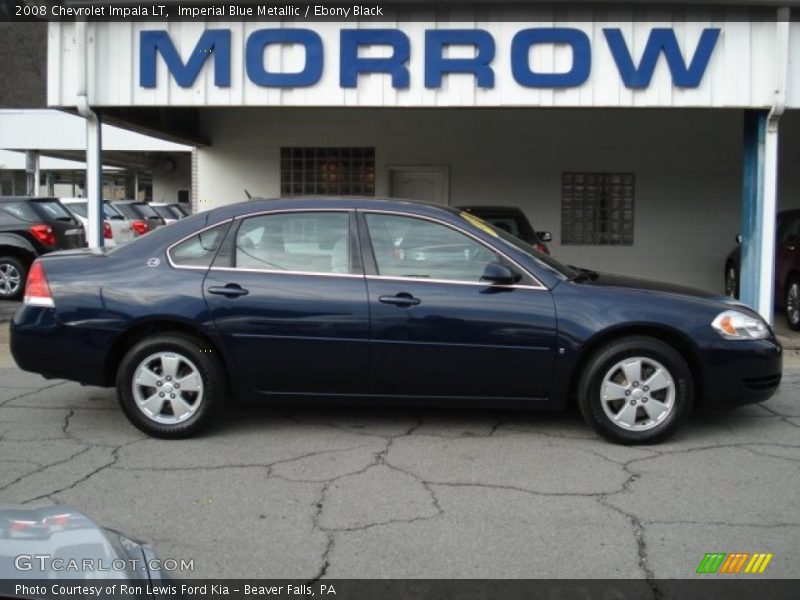 Imperial Blue Metallic / Ebony Black 2008 Chevrolet Impala LT