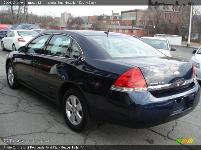 Imperial Blue Metallic / Ebony Black 2008 Chevrolet Impala LT