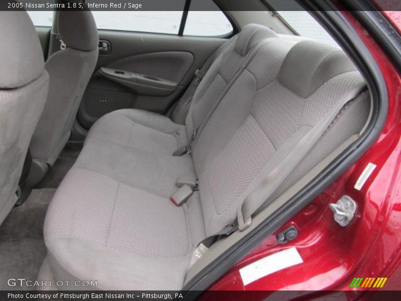 Inferno Red / Sage 2005 Nissan Sentra 1.8 S