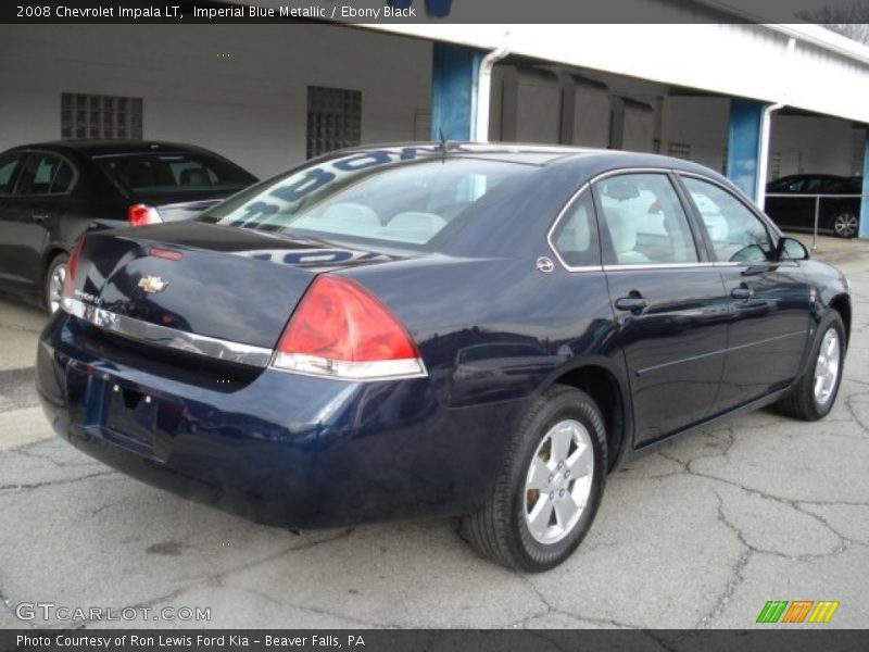 Imperial Blue Metallic / Ebony Black 2008 Chevrolet Impala LT