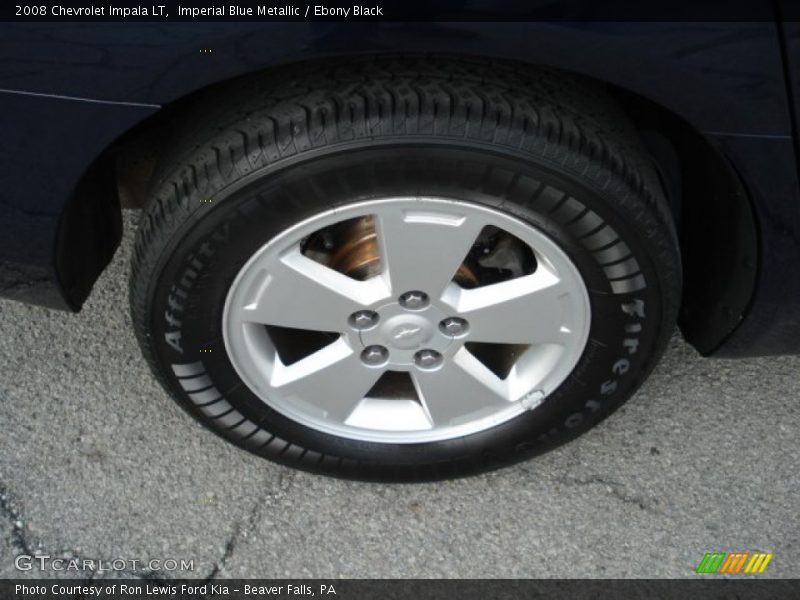 Imperial Blue Metallic / Ebony Black 2008 Chevrolet Impala LT