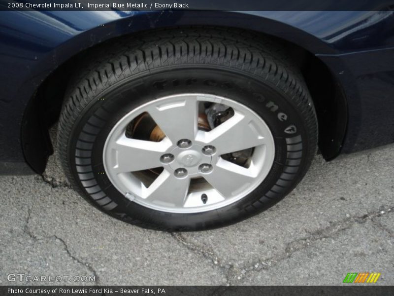 Imperial Blue Metallic / Ebony Black 2008 Chevrolet Impala LT