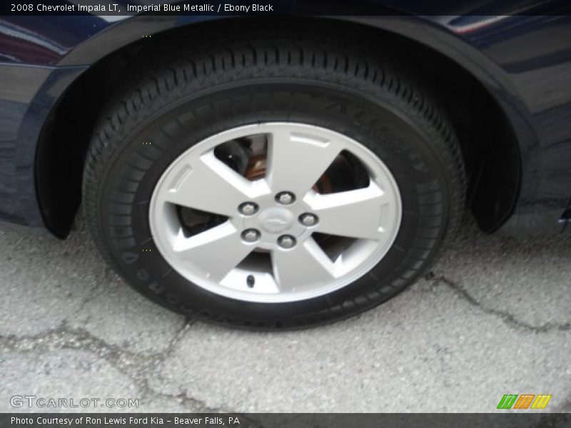 Imperial Blue Metallic / Ebony Black 2008 Chevrolet Impala LT