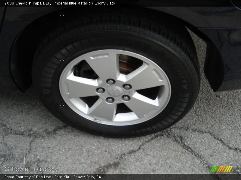Imperial Blue Metallic / Ebony Black 2008 Chevrolet Impala LT