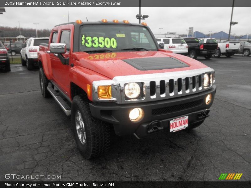 Solar Flare Metallic / Ebony/Pewter 2009 Hummer H3 T Alpha