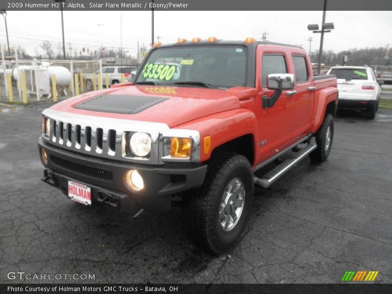 Solar Flare Metallic / Ebony/Pewter 2009 Hummer H3 T Alpha