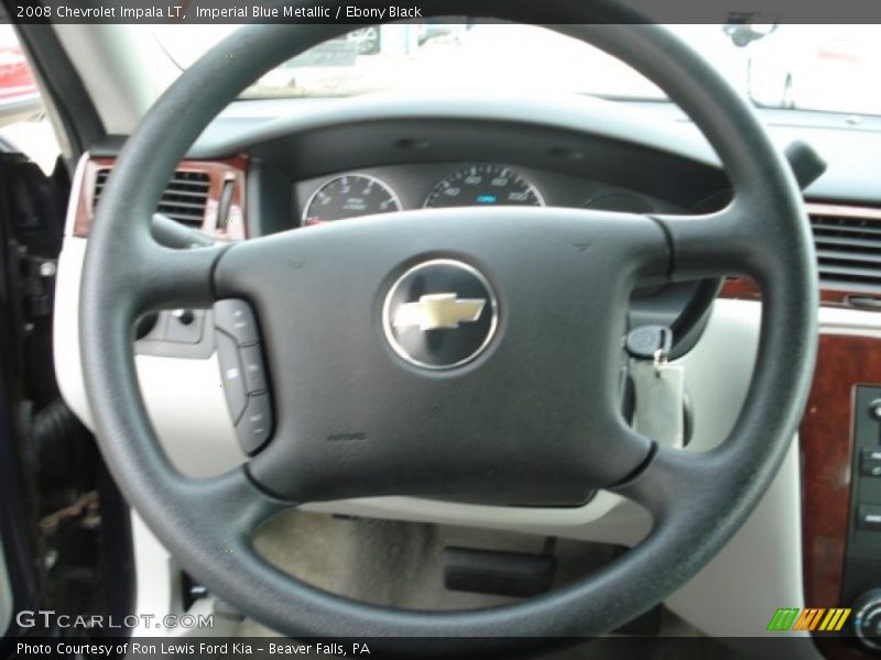 Imperial Blue Metallic / Ebony Black 2008 Chevrolet Impala LT