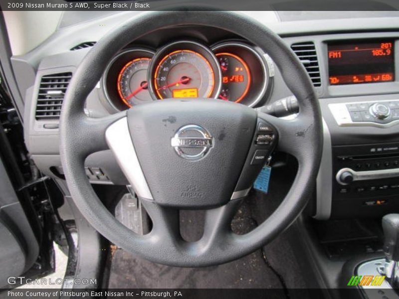 Super Black / Black 2009 Nissan Murano S AWD