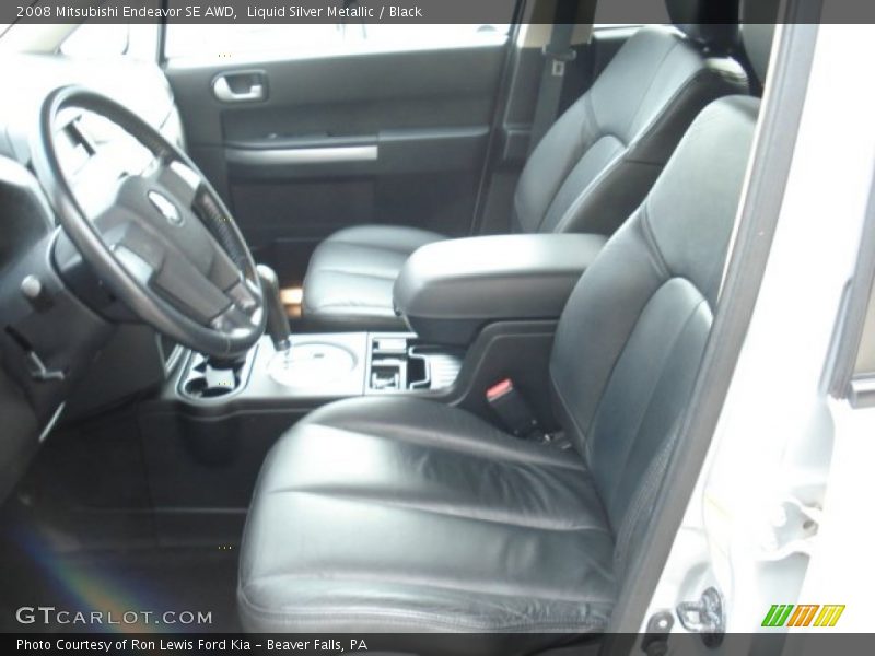 Liquid Silver Metallic / Black 2008 Mitsubishi Endeavor SE AWD