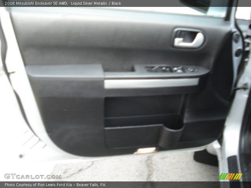 Liquid Silver Metallic / Black 2008 Mitsubishi Endeavor SE AWD