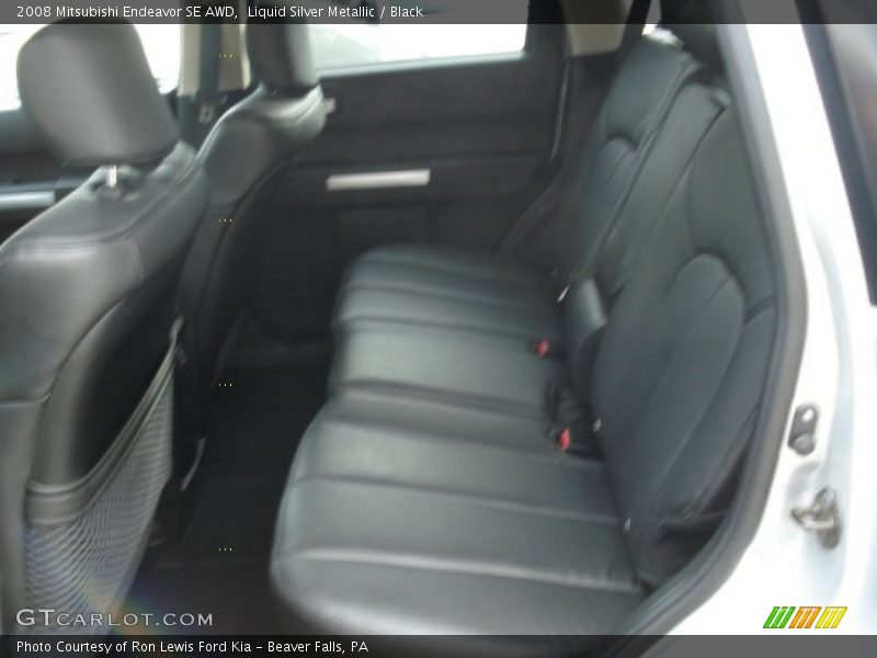 Liquid Silver Metallic / Black 2008 Mitsubishi Endeavor SE AWD
