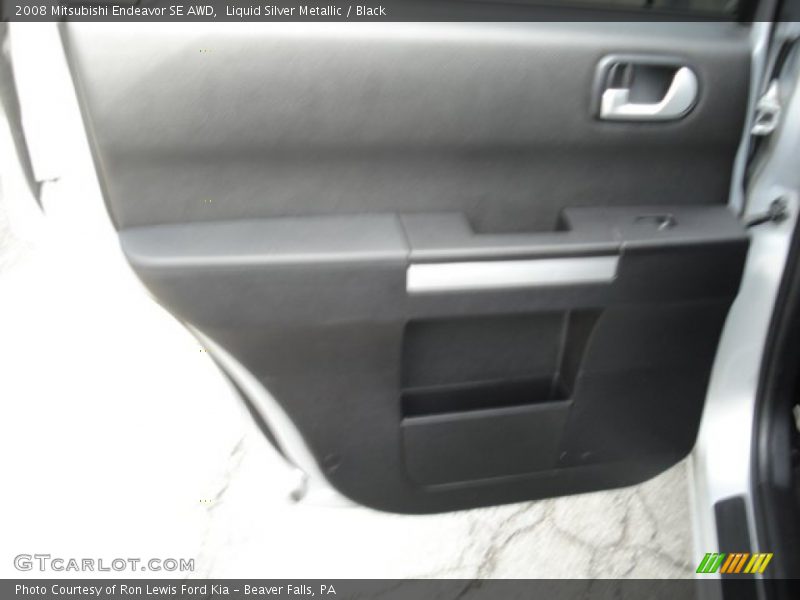 Liquid Silver Metallic / Black 2008 Mitsubishi Endeavor SE AWD