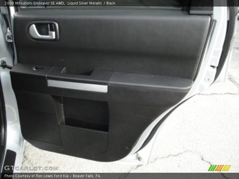 Liquid Silver Metallic / Black 2008 Mitsubishi Endeavor SE AWD