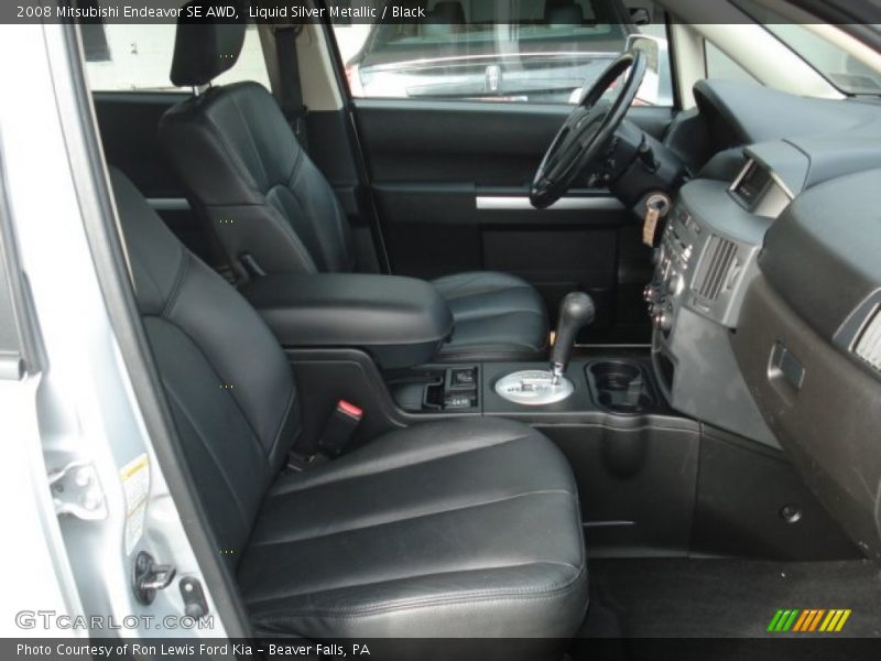 Liquid Silver Metallic / Black 2008 Mitsubishi Endeavor SE AWD