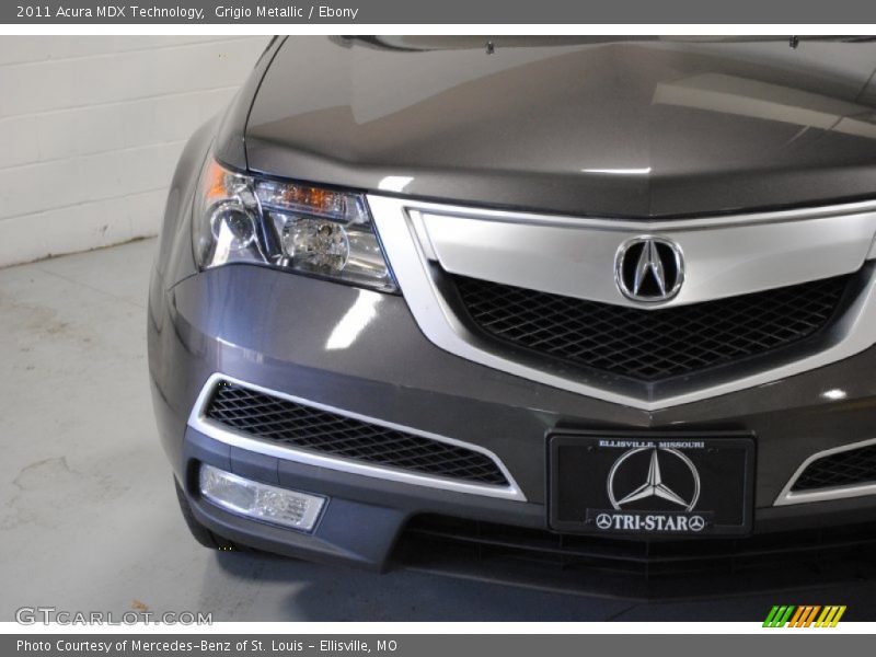 Grigio Metallic / Ebony 2011 Acura MDX Technology