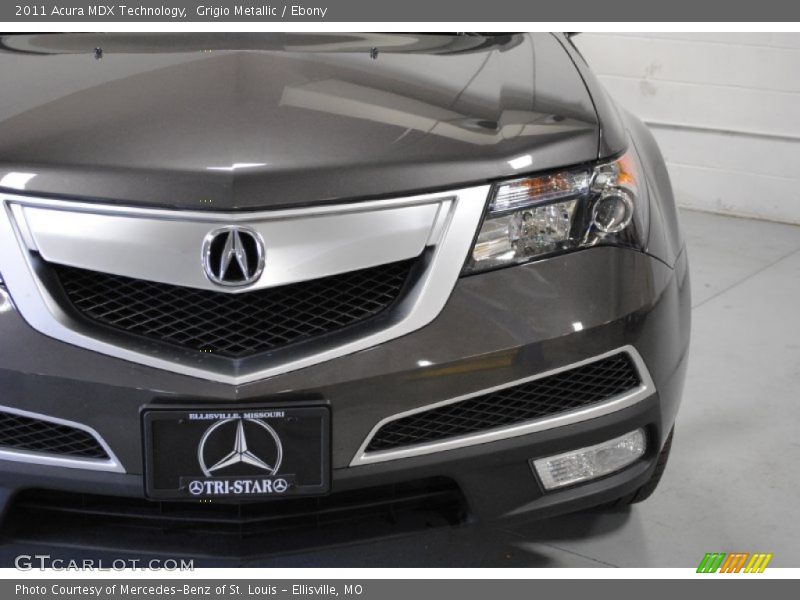 Grigio Metallic / Ebony 2011 Acura MDX Technology